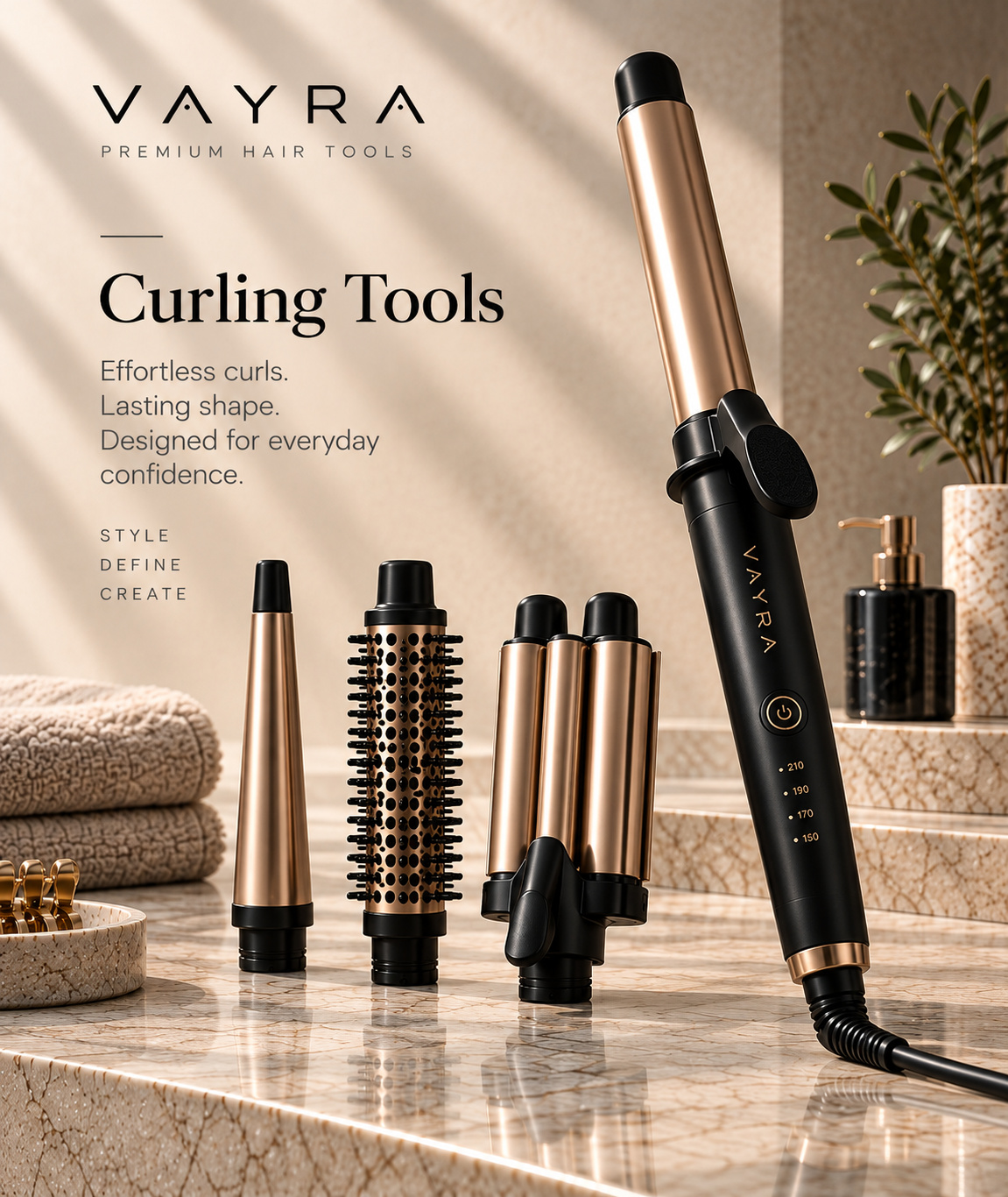 VAYRA Curling Tools